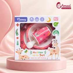 Momeasy Baby Mealtime Feeding Set – BPA Free, 9M+