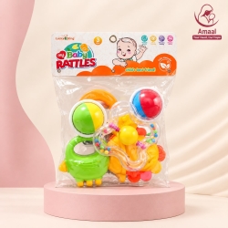 Lucky King My Baby Rattles – Multi Color Baby Rattle Toy Set (3M+)
