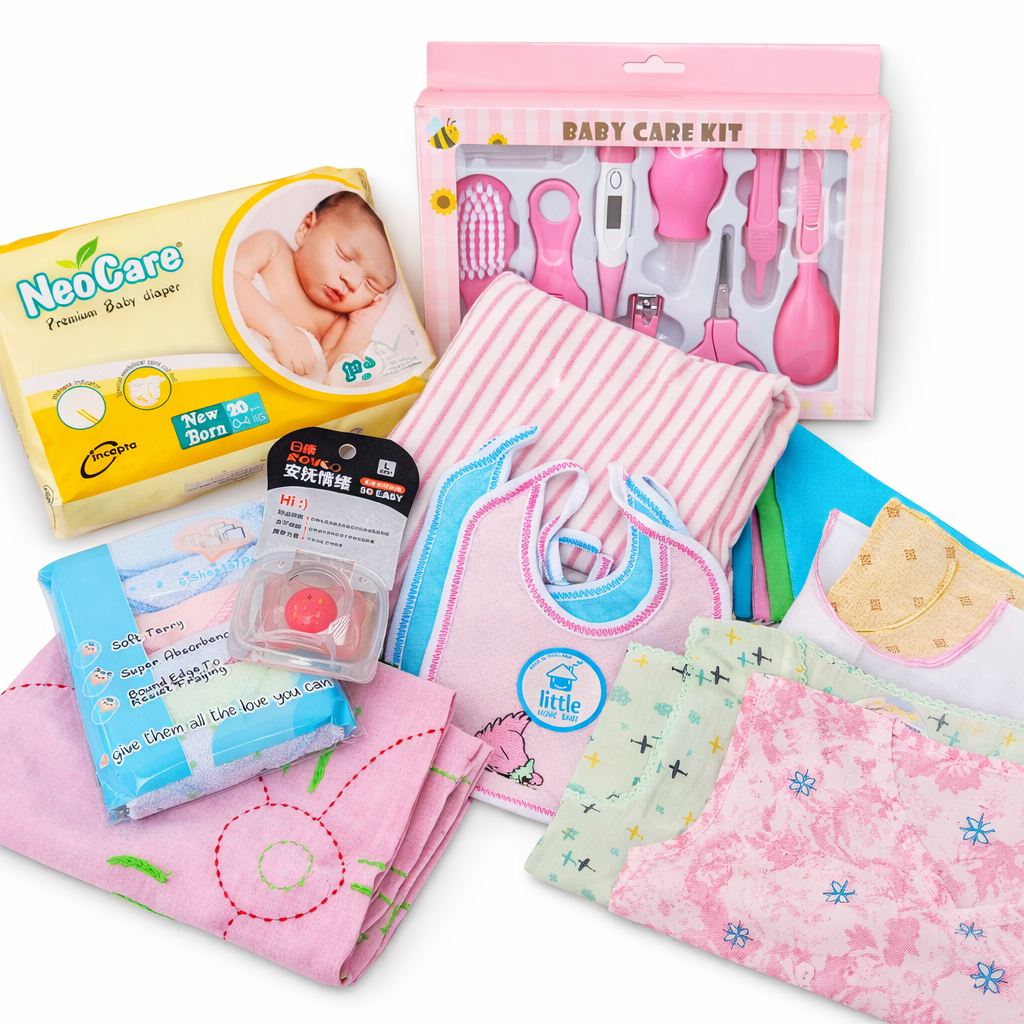 Newborn Baby Essential Gift Set – 10 Items Combo